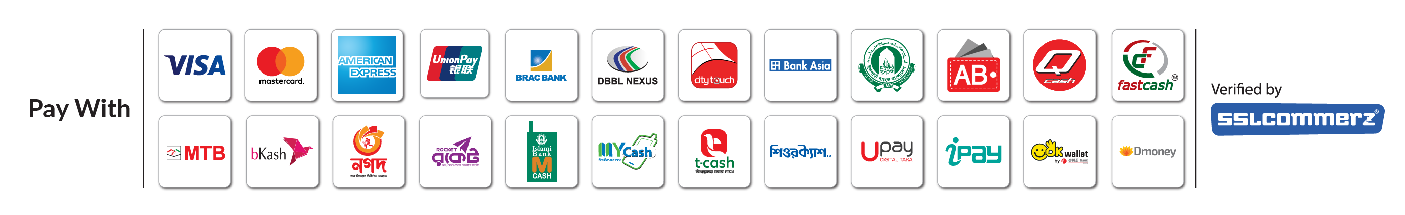 payment methods logos